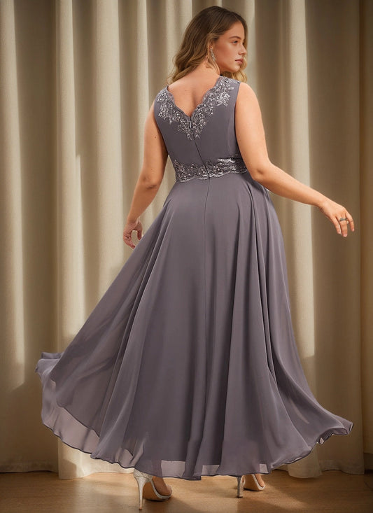 roselledress v lace zipper back chiffon plus size wedding mother formal maxi dress