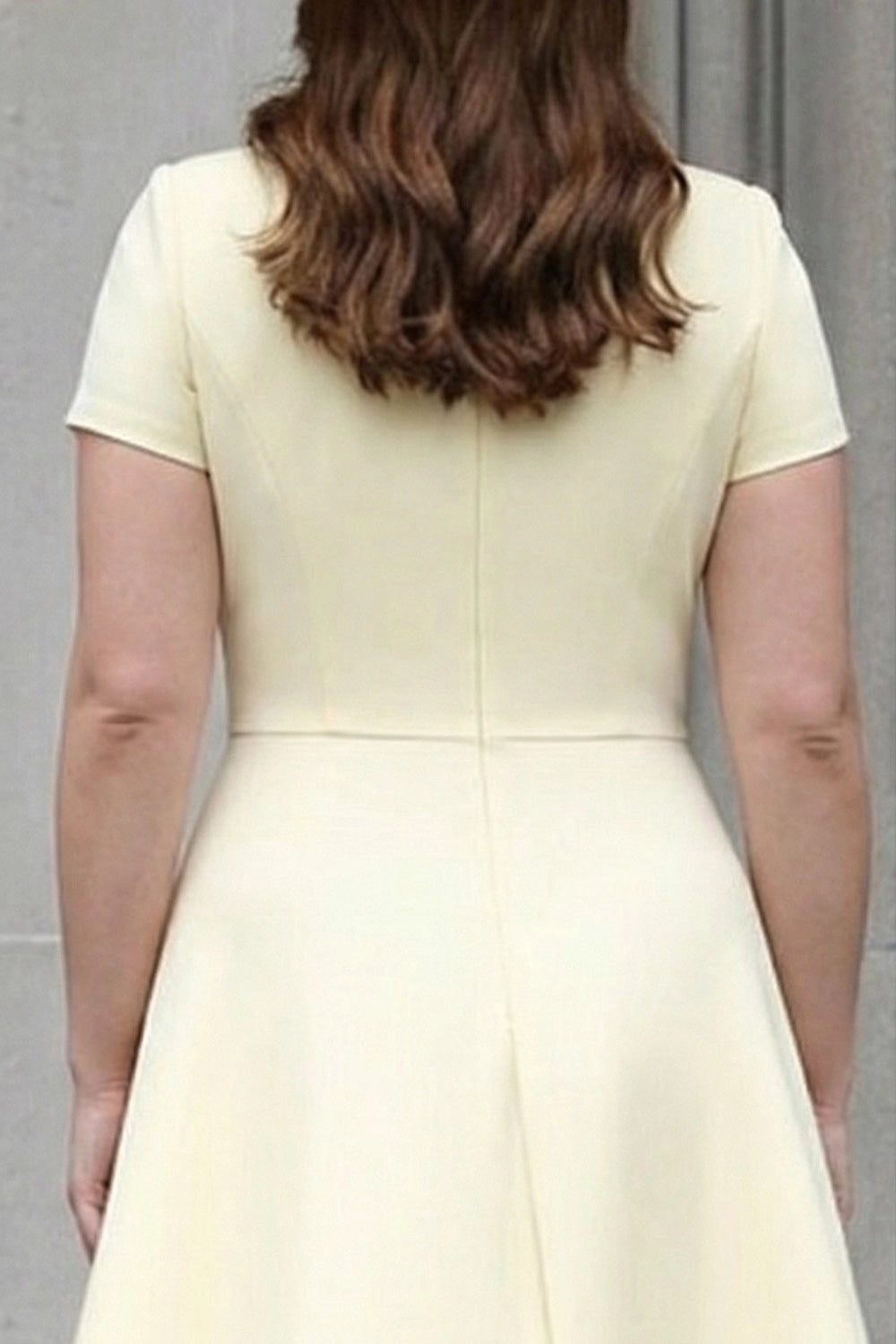 Elegant Plus-Size A-Line Round-Neck Short-Sleeve Closed-Back Mother of the Bride Dress
