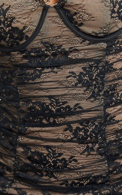 Romantic Midi Spaghetti Strap V Neck Adjust Strap Back Zipper Slit Lace Plus Size Maxi Wedding Guest Dress