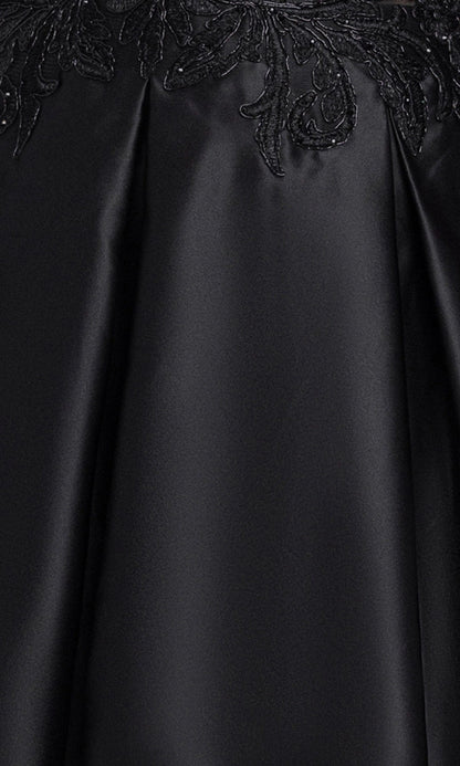 Black Lace A-Line Sweetheart Spaghetti Strap Short Plus Size Homecoming Dress