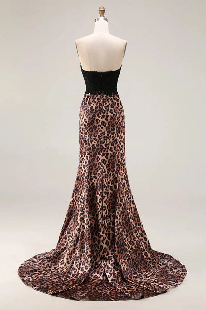 Bold Mermaid Sweetheart Strapless Zip‑Back Floor‑Length Plus Size Prom Dress