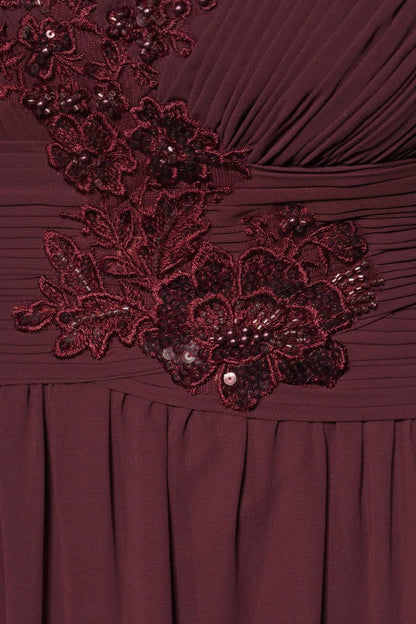 Elegant A-Line V-Neck Flutter-Sleeve Square-Back Plus Size Mother of the Bride Dress