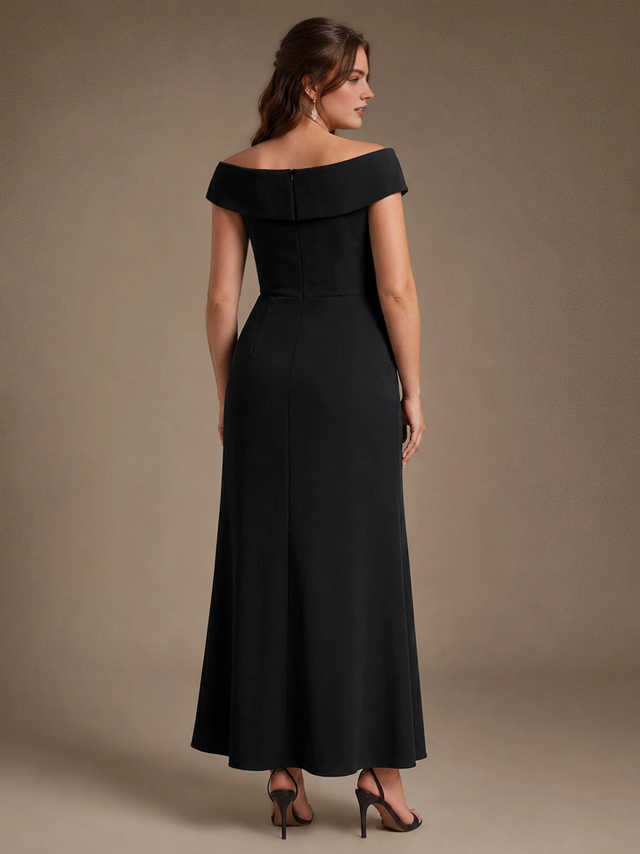 RoselledressTeal Green Plus Size Elegant Off‑Shoulder Ruffle Sleeve Mermaid Maxi Mother of the Bride Dress