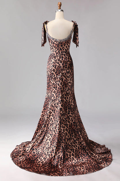 Glamorous Mermaid Square-Neck Sleeveless Scoop-Back Floor-Length Plus Size Prom Dress