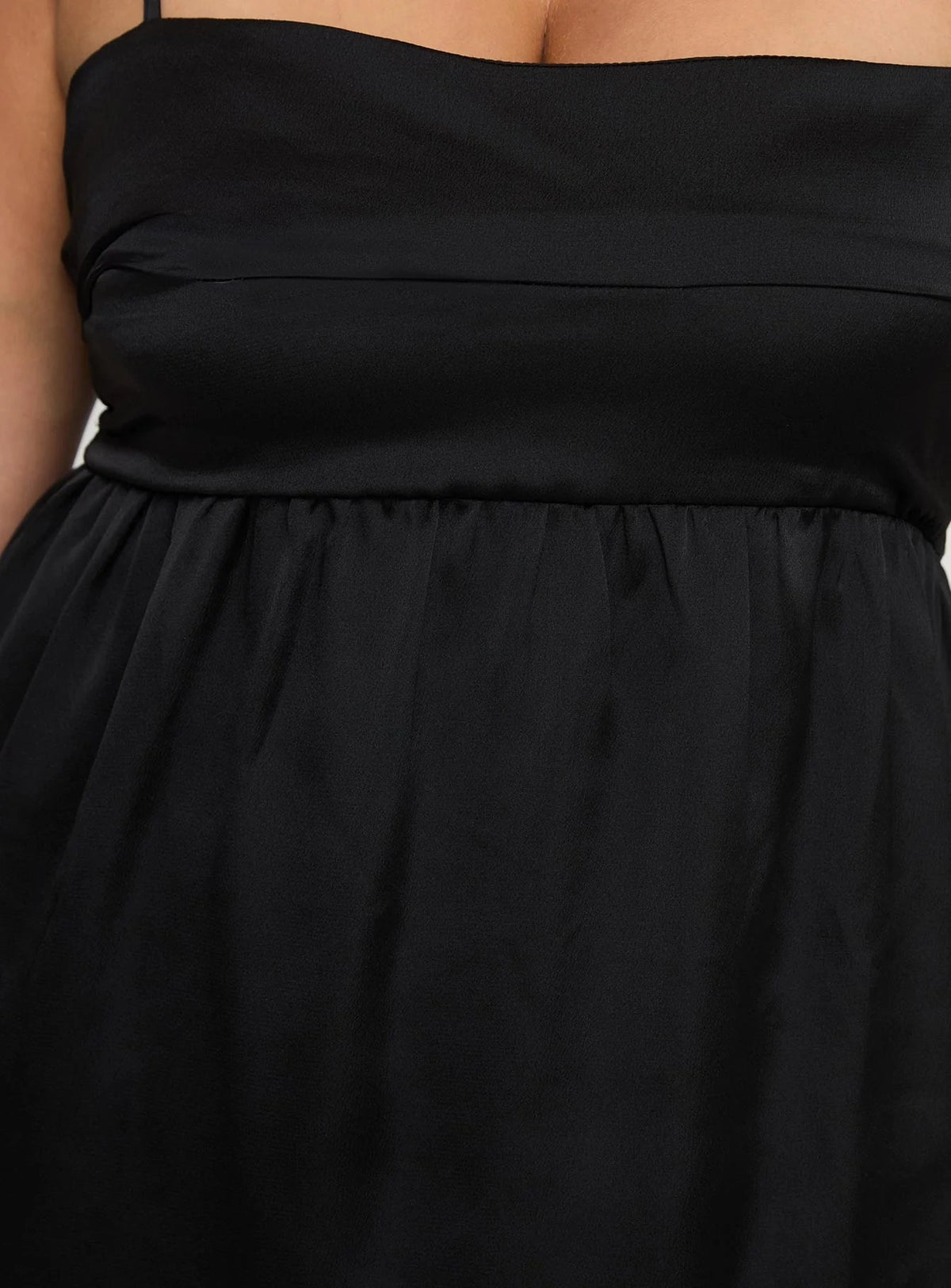 Chic Plus Size A-Line Square Neck Short Black Satin Homecoming Dress
