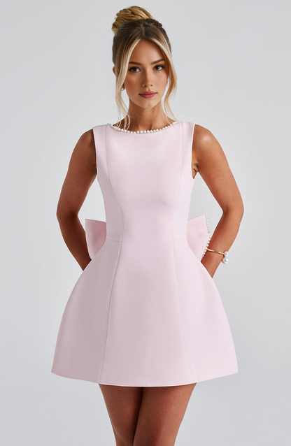 FitFlare ALine Round Sleeveless OpenBack homecoming  dress