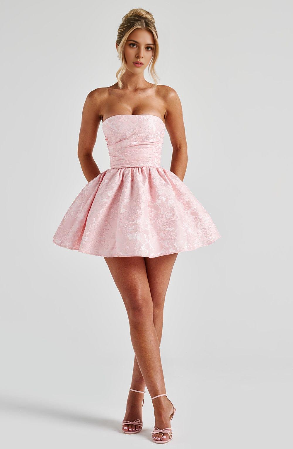 Chic A-Line Strapless Sleeveless Lace Up Back Mini Homecoming Dress