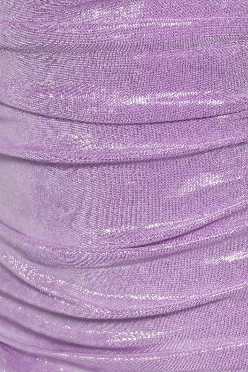 Lilac Bodycon Strapless Sleeveless Zip Back Mini Homecoming Dress