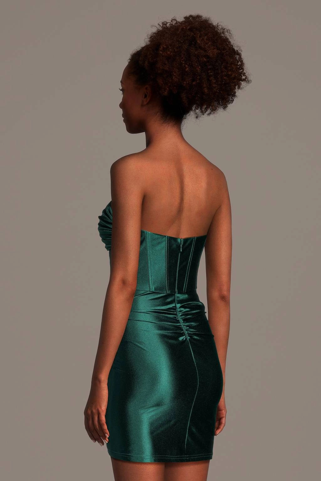 Luxury Bodycon Sweetheart Spaghetti Zip Back Mini Homecoming Dress