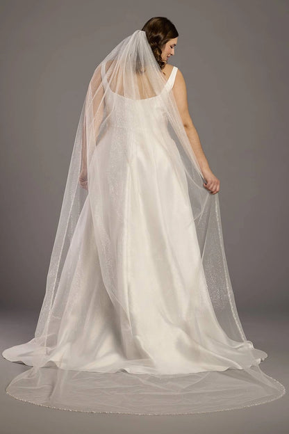 Elegant A-Line Square Neck Sleeveless Scoop Back Plus Size Wedding Dress