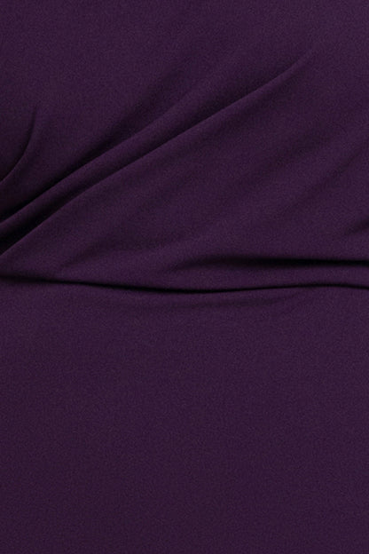 Plus Size Elegant Mermaid Asymmetric Neck Half Sleeve Zipper Back Mother of the Bride Dress